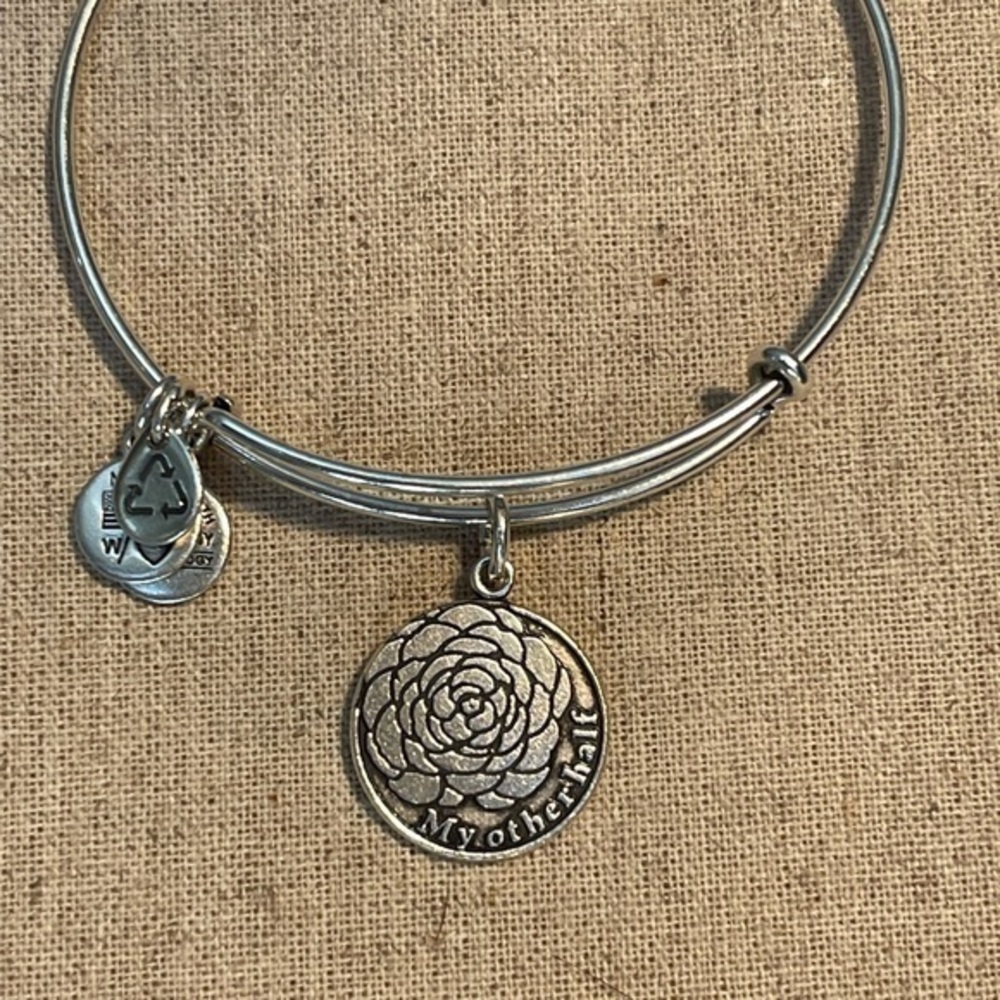 Alex & Ani “My Other Half” silver charm bracelet. BOGO. Send bundle offer.